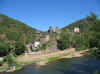 Vue prise du Pont d'accs  ce petit village de Brousse