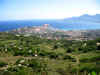 Vue de la chapelle, la ville de Calvi
