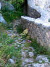L'escalier en descendant des ruines du chteau