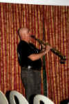 La Saxophoniste pendant le rituel des photos